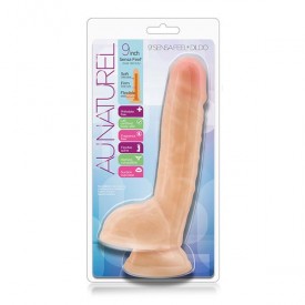 Телесный фаллоимитатор 9 Inch Sensa Feel Dildo - 22,8 см.